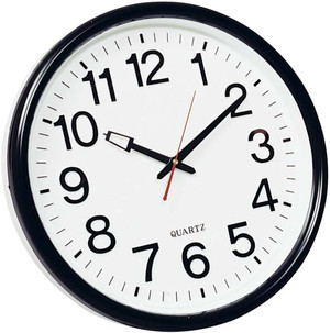 Zegar ścienny Q-Connect WELS czarny 37,5cm
