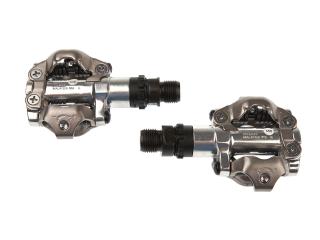 Pedały SPD Shimano PD-M520 srebrne + bloki SM-SH51