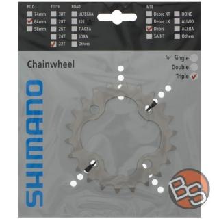 Zębatka Shimano Deore FC-M590/532/M530 srebrna 22T