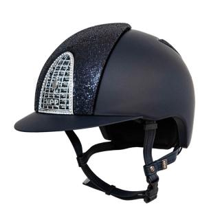 Kask Kep Italia Cromo Textilie Glitter Swarovski granatowy