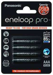 Akumulatorki Panasonic Eneloop PRO R03 AAA 950 4sz