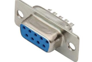 Gniazdo D-SUB DB 9(F) lutowane (1695#) kpl/2szt