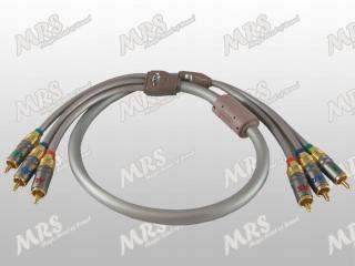 Kabel 3 x RCA 0,8m MRS-157 10mm z filtrem