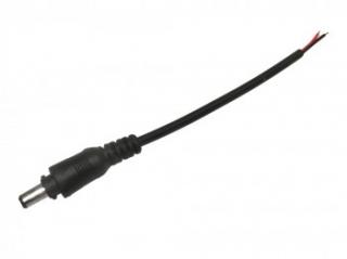 Kabel przewód wtyk DC 2,1/5,5 na kablu 10cm 011758