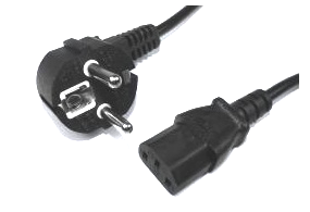 Kabel przewód zasilający komputerowy 0,6m (002358)