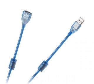 Kabel USB 2.0 Az -Am przedłużacz 5m ekran+filtr