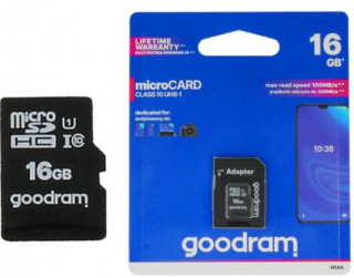 Karta pamięci microSD 16GB UHS-I Goodram z adapter