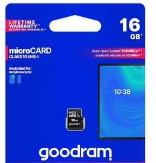 Karta pamięci microSD 16GB UHS-I Goodram