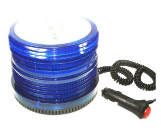 Kogut lampa ostrzegawcza niebieska 12V 72LED magne