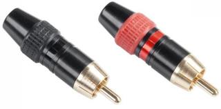 Wtyk RCA metalowy HD-290 kpl/2szt (WTY0062)