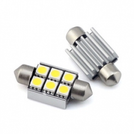 Żarówka samoch. LED C5W 6 SMD 5050 CAN BUS 42mm