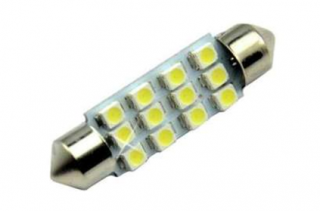 Żarówka samochodowa LED C5W 42mm 12 x 1210 12V