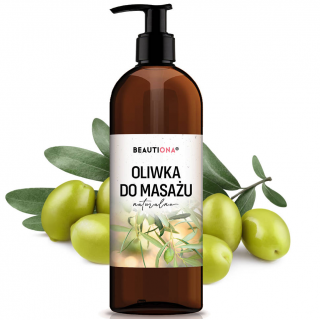 Beautiona olejek oliwka do masażu naturalna 500ml