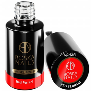 Boska Nails Lakier Hybrydowy do paznokci czerwony No 326 Red Ferrari 6ml