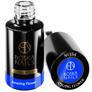 Boska Nails Lakier Hybrydowy do paznokci kobaltowy No 354 Amazing Flower 6ml