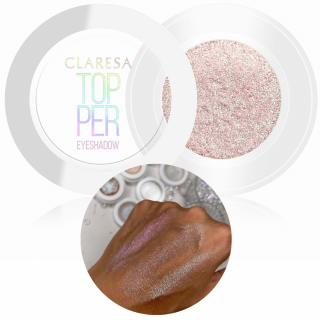 Claresa Kremowy cień do powiek TOPPER 02 MOONDUST rozświetlacz tafla holo