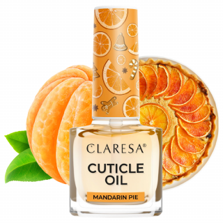 Claresa Oliwka do skórek i paznokci Mandarin Pie 5ml mandarynkowe ciasto