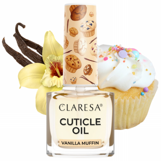 Claresa Oliwka do skórek i paznokci Vanilla Muffin 5ml waniliowa babeczka