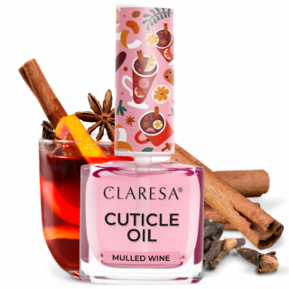 Claresa Oliwka do skórek Mulled Wine Świąteczna Oliwka Grzane Wino 5ml