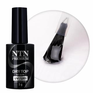 Dry Top no wipe NTN Premium bez przemywania lakier hybrydowy do paznokci
