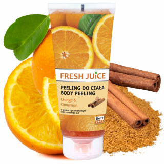 Fresh Juice Peeling do ciała Orange  Cinnamon 200ml żel scrub