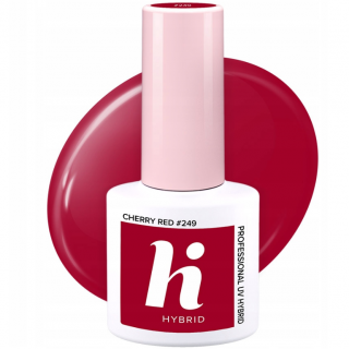 HI HYBRID #249 Lakier Hybrydowy CHERRY RED 5ml