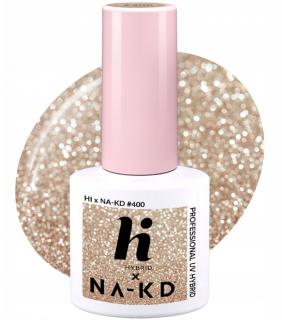 HI HYBRID #400 Lakier Hybrydowy GLAMOUR DUST 5ml