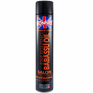 Lakier do włosów utrwalający 750ml RONNEY Hair Spray Energizing Babassu oil