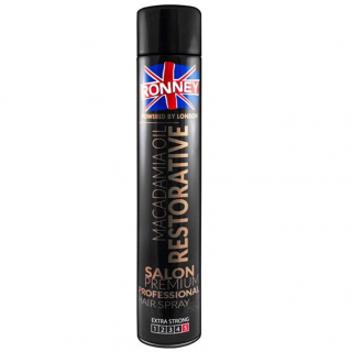 Lakier do włosów wzmacniający 750ml RONNEY Hair Spray Macadamia Oil