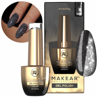 Makear 916 Lakier hybrydowy do paznokci Kolekcja Moonlight efekt flash 8ml