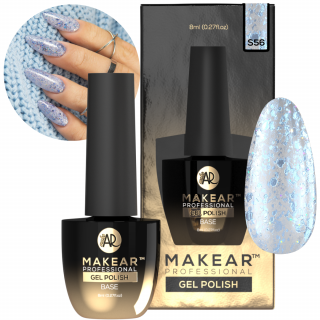 Makear S56 Blue Moon Lakier hybrydowy do paznokci Kolekcja Stellar 8ml