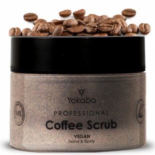 Peeling cukrowy do ciała i dłoni Coffee Scrub Vegan 200g Yokaba