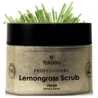 Peeling cukrowy do ciała i dłoni Lemongrass Scrub Vegan 200g Yokaba
