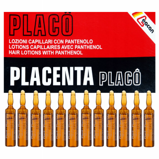 Placenta Placo op 12x10ml Ampułki na POROST WŁOSÓW kuracja przeciw wypadaniu