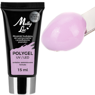 Polygel akrylożel MollyLac budujący ORCHID 15ml