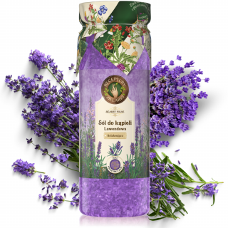 Receptury Zielarki Lawendowa Sól do kąpieli Lavender 700g bath salt