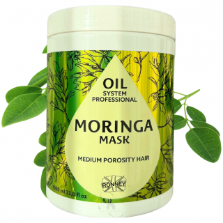 Ronney maska do włosów średnioporowatych Moringa 1000ml Medium porosity hair
