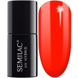 Semilac 567 Neon Red Orange lakier hybrydowy 7ml