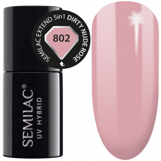 Semilac Baza Extend 802 Top Kolor 5w1 Dirty Nude Rose 7ml