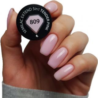Semilac Baza Extend 809 Top Kolor 5w1 Tender Pink 7ml
