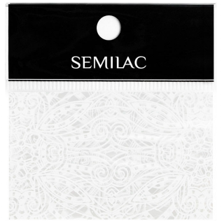 SEMILAC Folia transferowa 15 WHITE LACE KORONKA