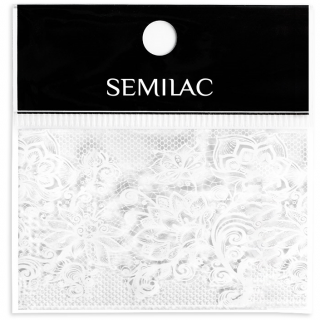 SEMILAC Folia transferowa 22 WHITE LACE KORONKA