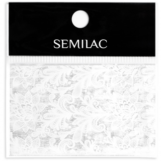 SEMILAC Folia transferowa 23 WHITE LACE KORONKA