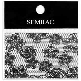 SEMILAC Folia transferowa 24 BLACK LACE KORONKA