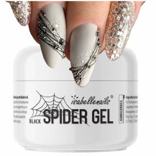 Spider gel CZARNY żel do zdobień ISABELLENAILS 5g