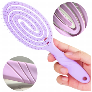 Szczotka do włosów nr1 Purple brush body rituals fioletowa SEOL Cosmetics