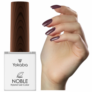 Yokaba lakier hybrydowy Noble 21 Plum in Chocolate