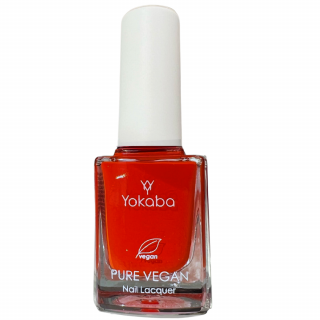 Yokaba Pure Vegan lakier klasyczny do paznokci 38 Red Rush nail lacquer