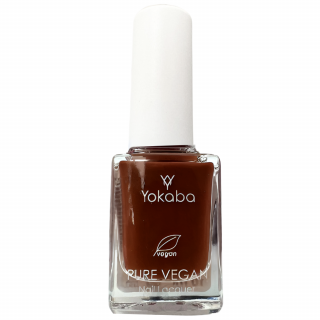 Yokaba Pure Vegan lakier klasyczny do paznokci 86 Dark Copper nail lacque