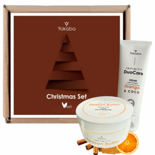 Yokaba Set 10 zestaw kosmetyków wegańskich Season butter 200ml orange + Krem do rąk DuoCare